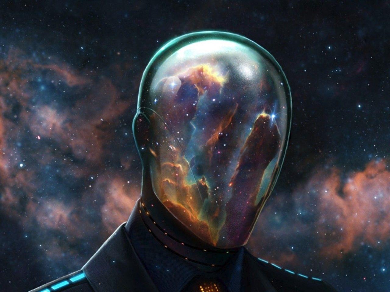 1280x960 Epic Reflective Space Mask : High Definition, High Resolution HD Wallpaper