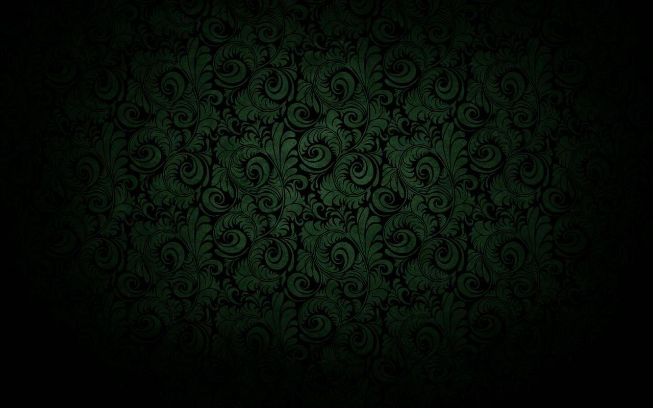 1280x800 Black Green Wallpaper Design