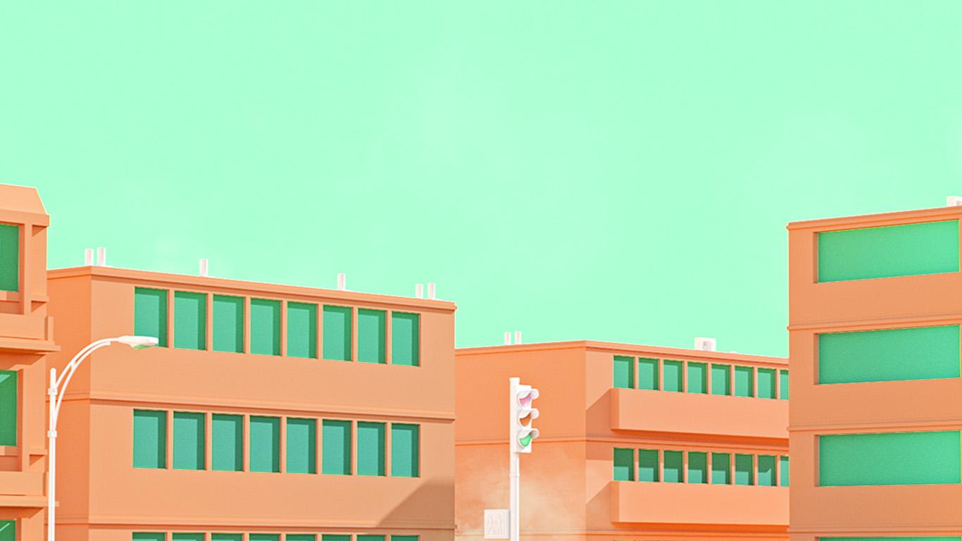 1366x768 wallpaper for desktop, laptop. school anime illust orange minimal simple art