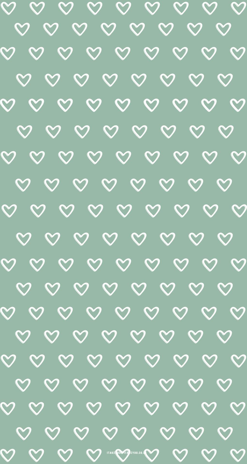 1020x1915 Sage Green Minimalist Wallpaper for Phone : Lots of Heart Wallpaper I Take You. Wedding Readings. Wedding Ideas