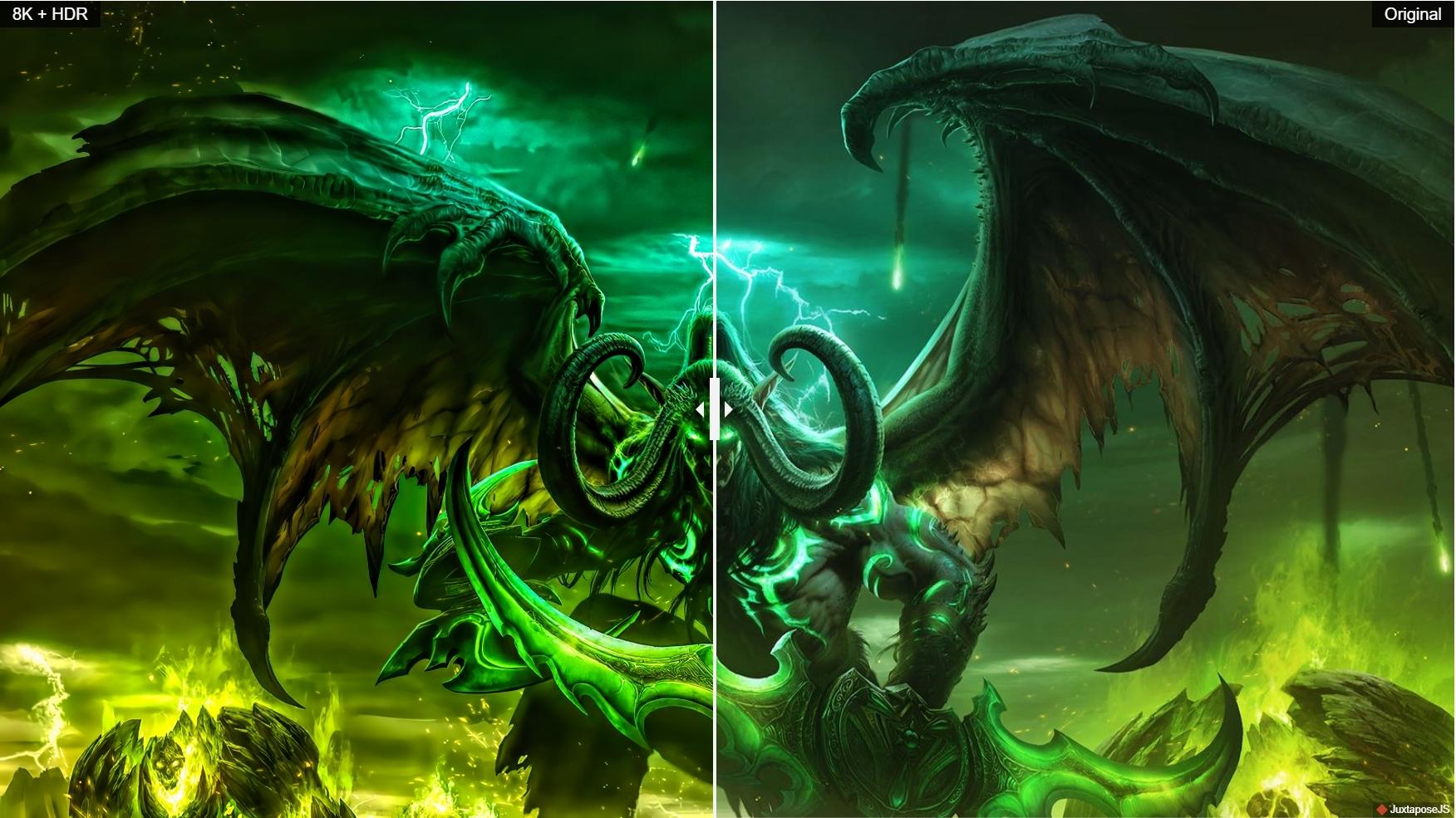 1752x985 Warcraft Cinematic Wallpaper Upscaled to 8k with SnazzyAI