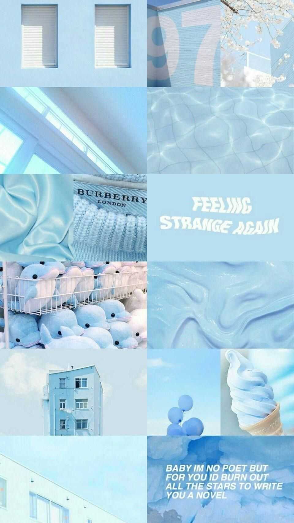 960x1706 Baby Blue Wallpaper