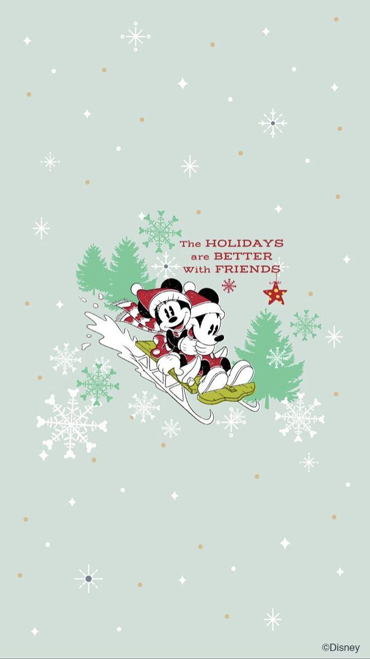 736x1309 Mickey & Minnie Christmas Wallpaper / Disney. Christmas wallpaper iphone cute, Christmas wallpaper, Disney thanksgiving