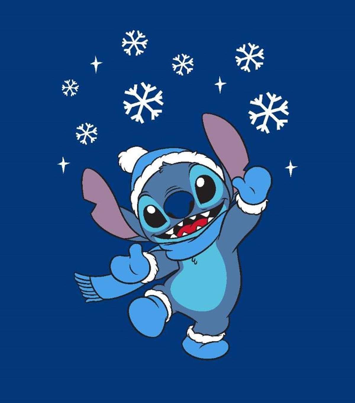 1200x1360 Disney Lilo & Stitch No Sew Fleece Throw 72 Winter. JOANN. Cute christmas wallpaper, Stitch drawing, Lilo and stitch