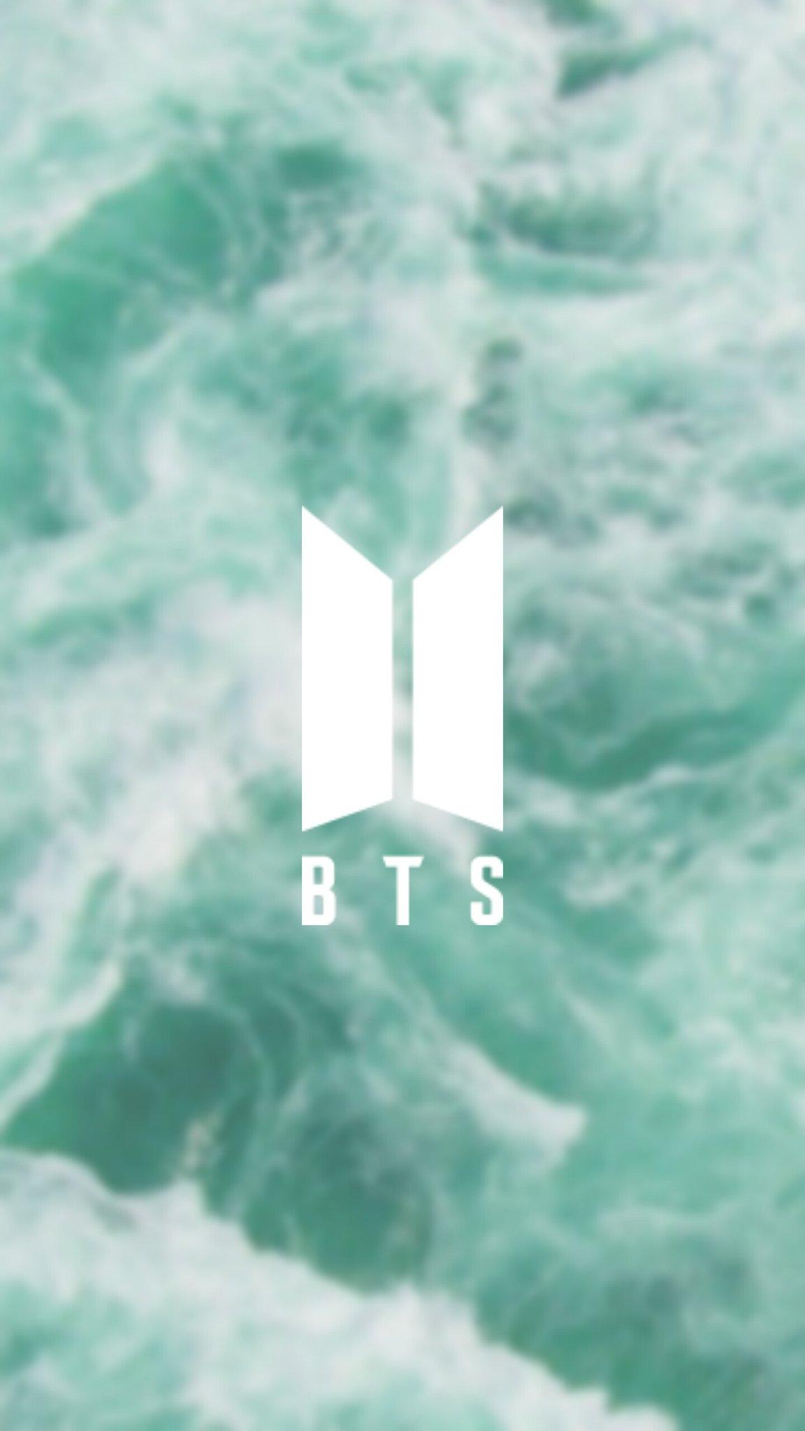 1152x2048 BTS_twt wallpaper - [WALLPAPER] BTS NEW LOGO: Pink and Mint aesthetics