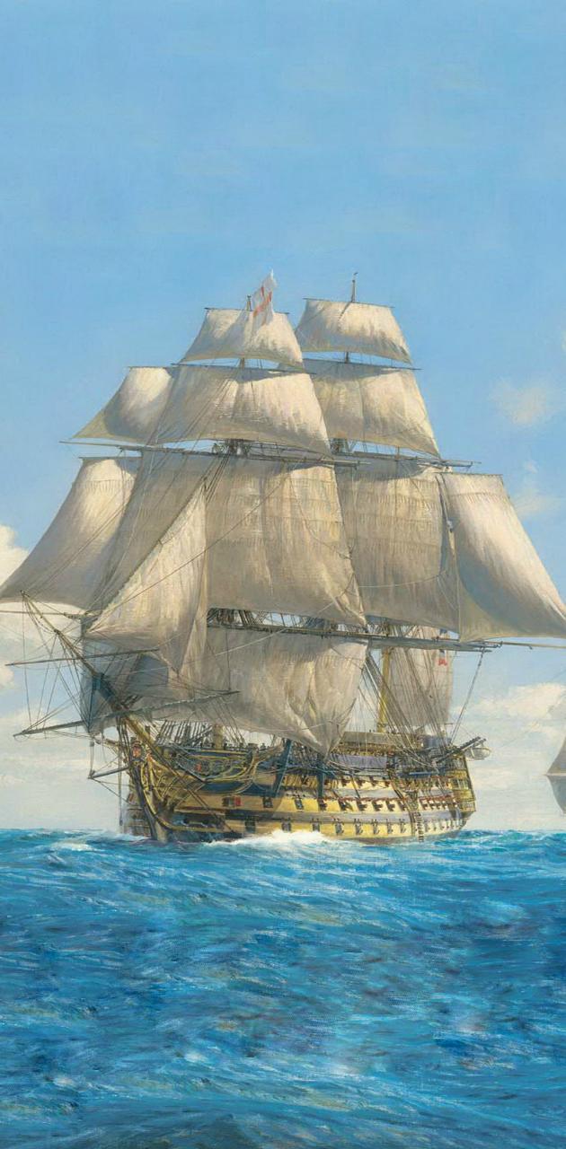 630x1280 HMS Victory wallpaper