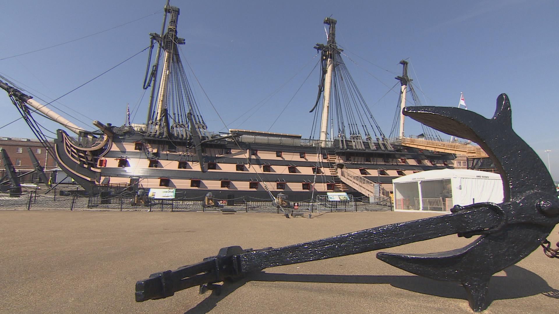1920x1080 Visitor walkway shows HMS Victory like never before. ITV News Meridian