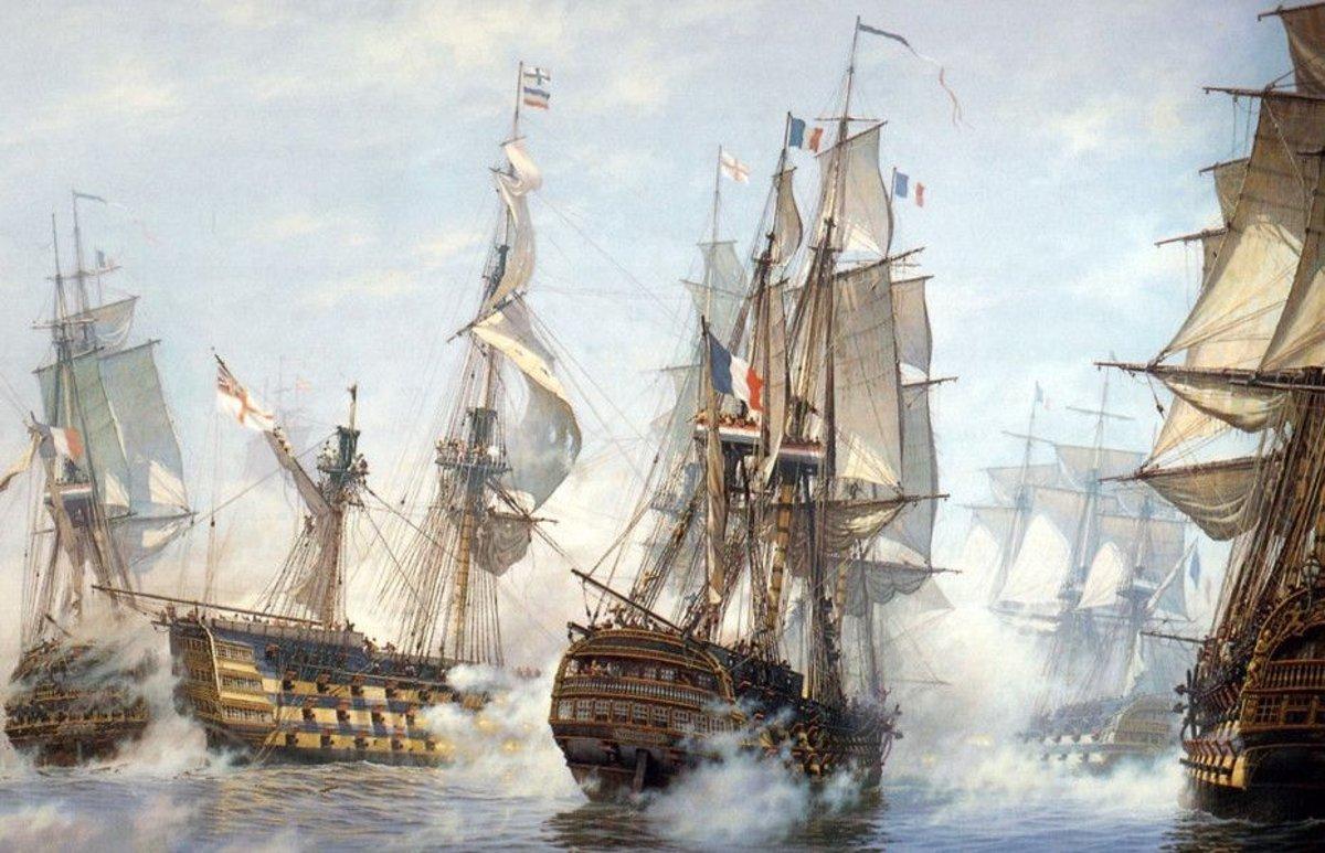 1200x773 Disabled but HMS Victory fights on with a Trafalgar broadside
