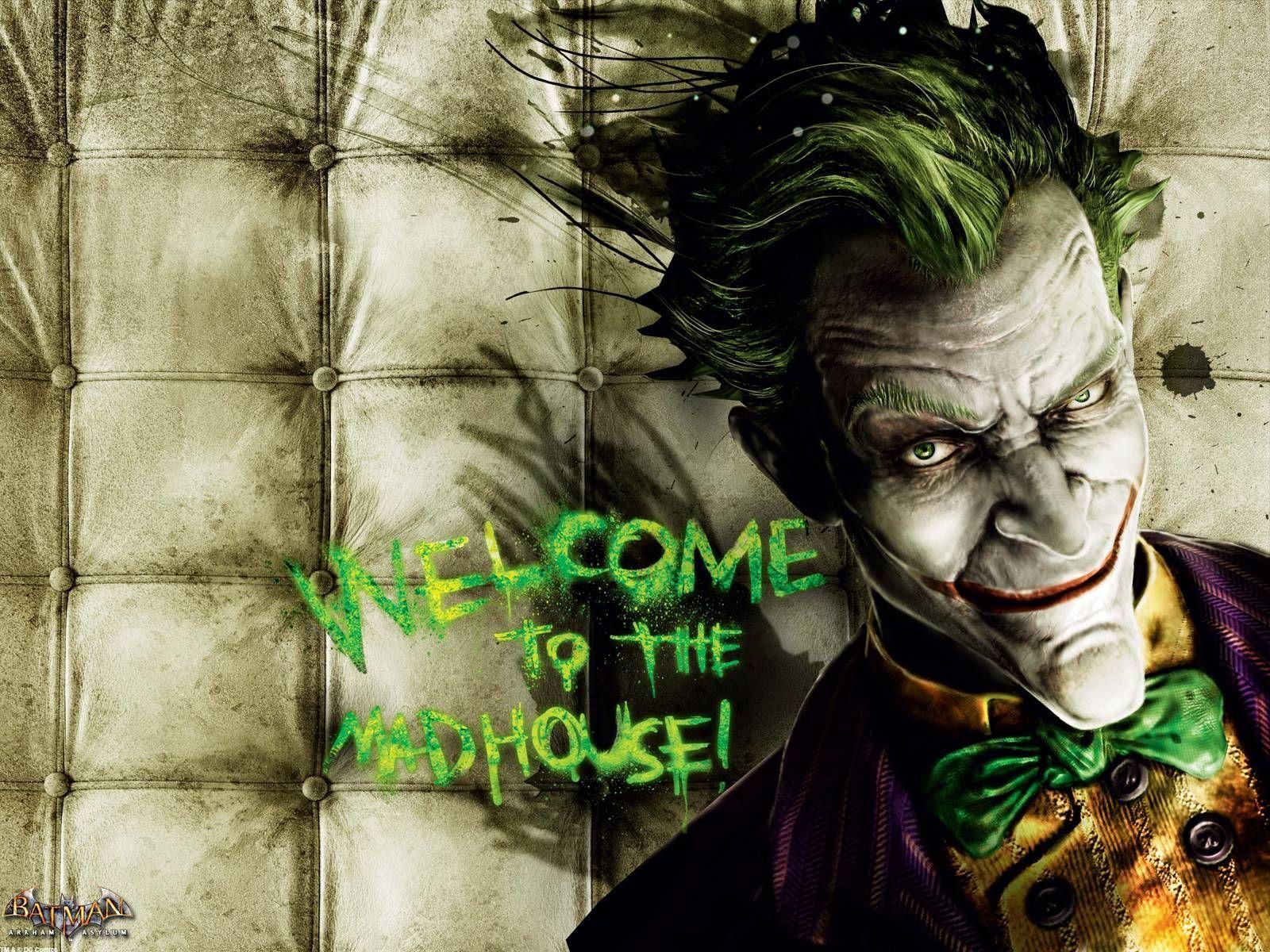 Hình ảnh 1600x1200 Người dơi Arkham Asylum Joker Người dơi