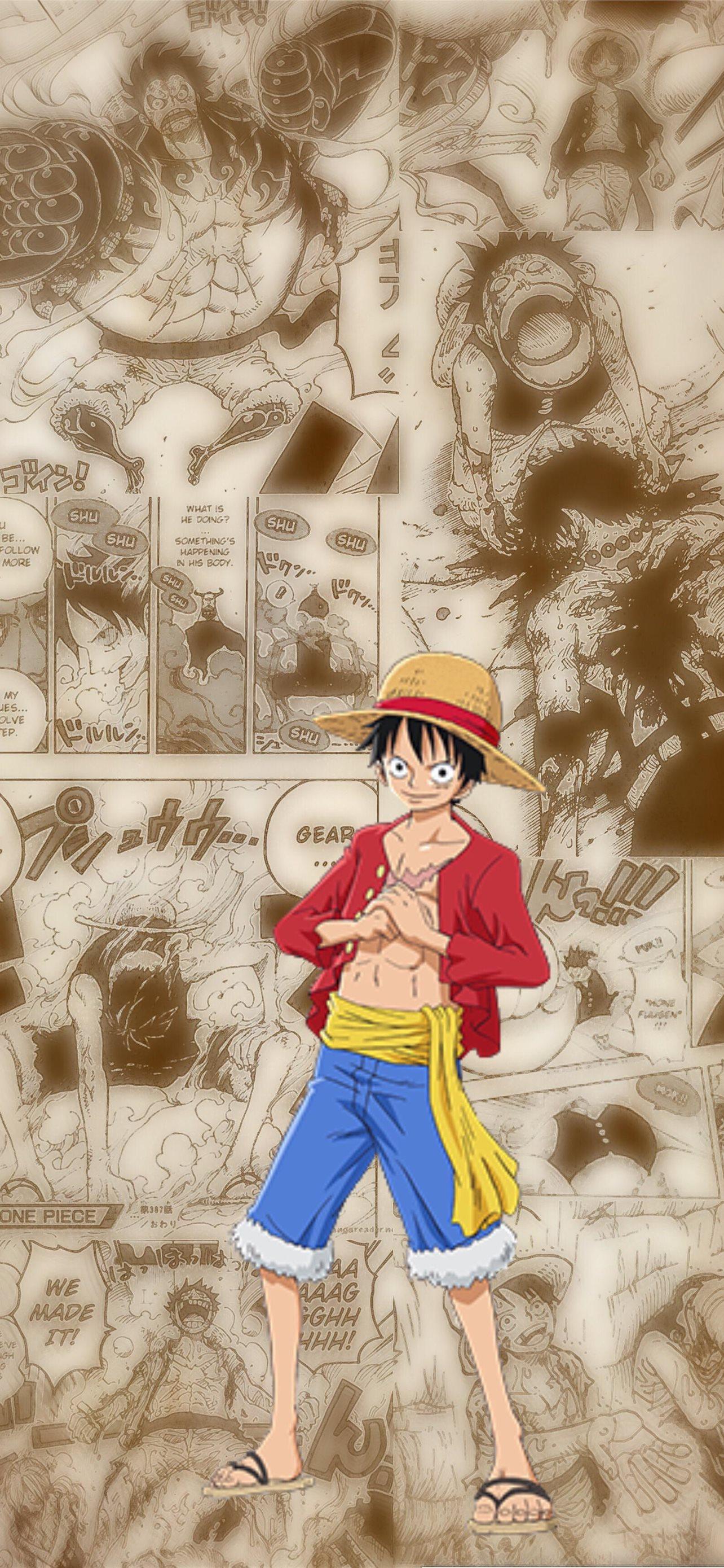 1284x2778 monkey d luffy iPhone Wallpaper Free Download