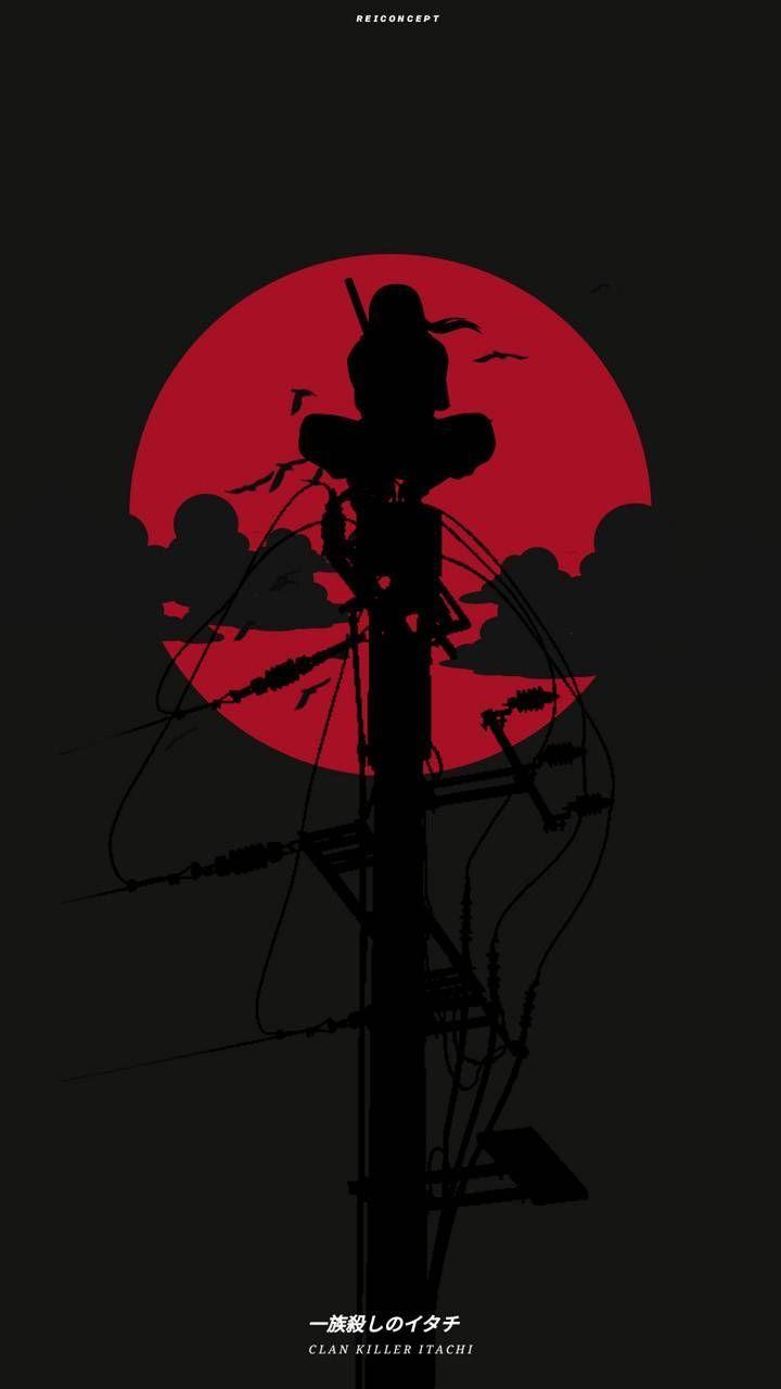 720x1280 Itachi Moon Wallpaper