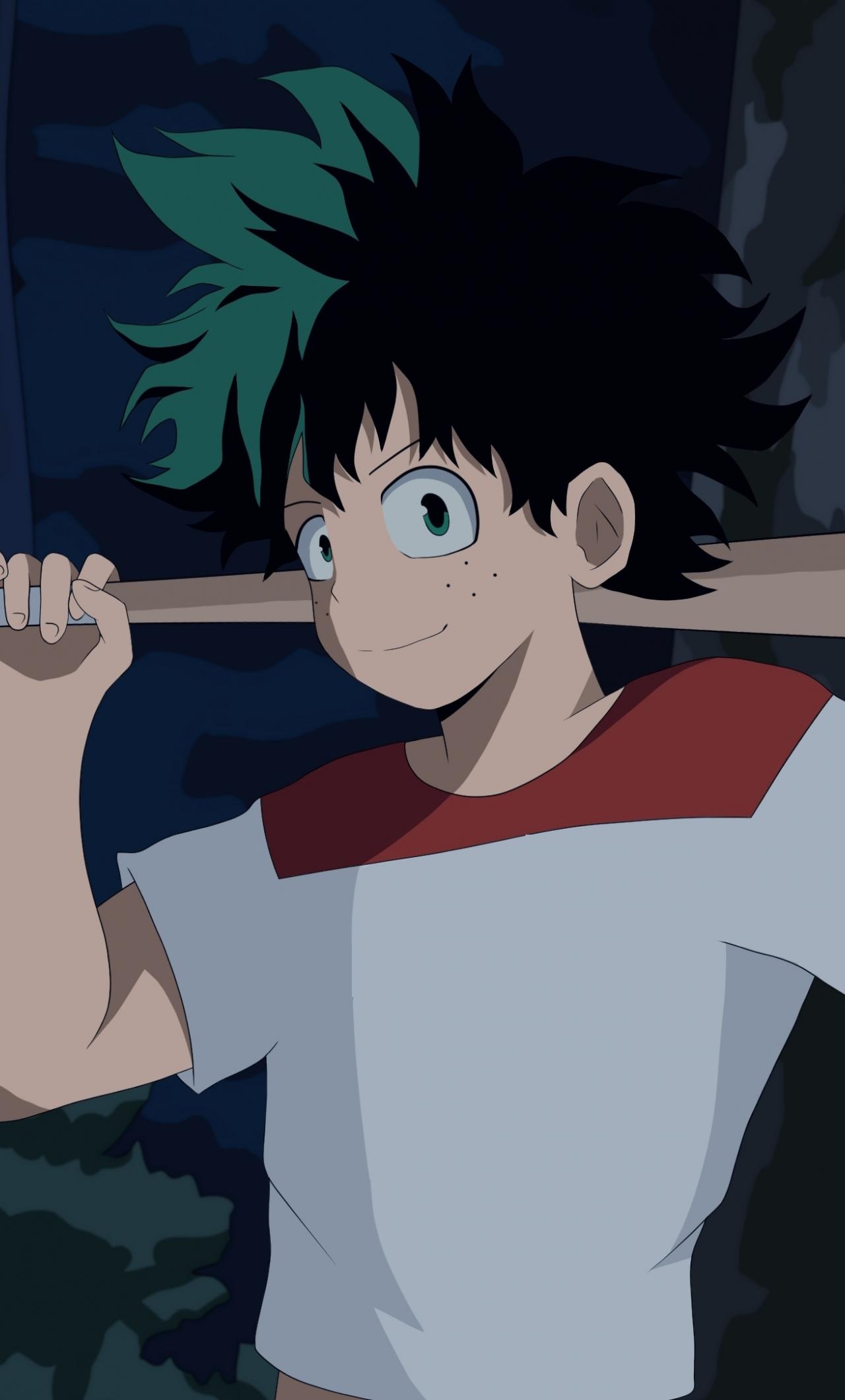 1280x2120 Download smile, anime boy, otudoor, izuku midoriya 1280x2120 wallpaper, iphone 6 plus, 1280x2120 HD image, background, 18031