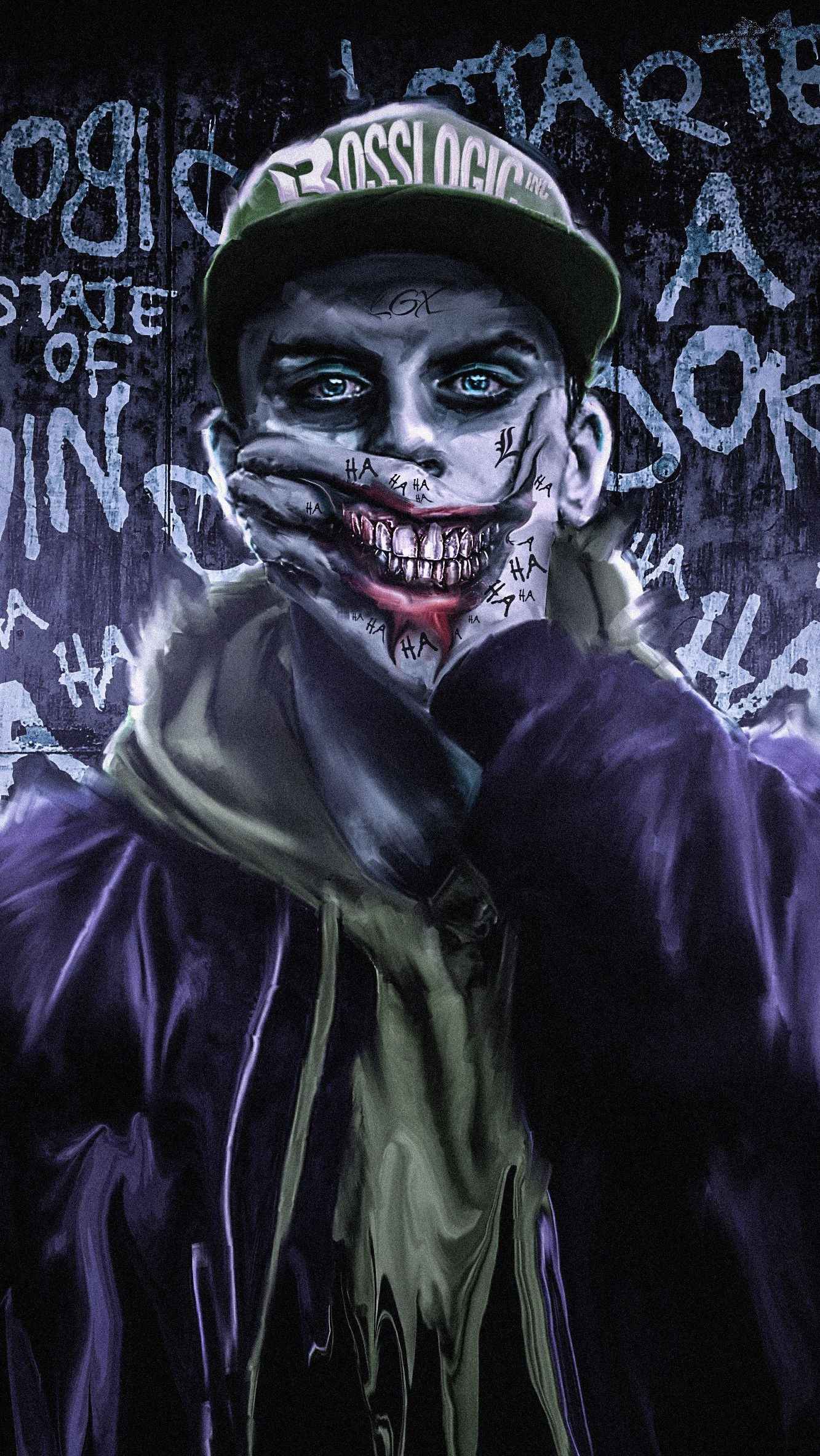 1333x2368 Joker Fake Smile IPhone Wallpaper Wallpaper : iPhone Wallpaper
