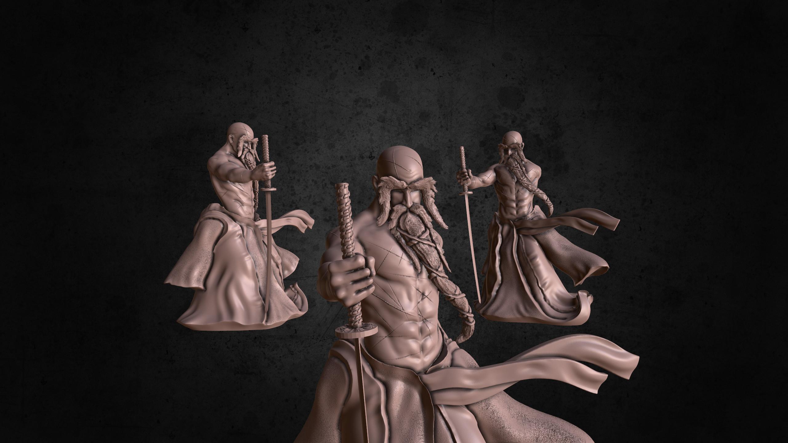 2560x1440 FiendheimSculpt Genryusai Shigekuni Captain Commander Of The Gotei 13