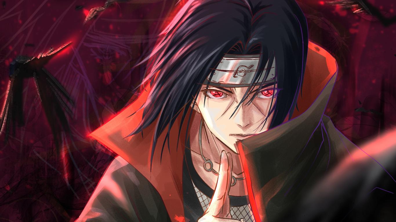 1366x768 Itachi Uchiha HD Naruto Art 1366x768 Resolution Wallpaper, HD Anime 4K Wallpaper, Image, Photo and Background