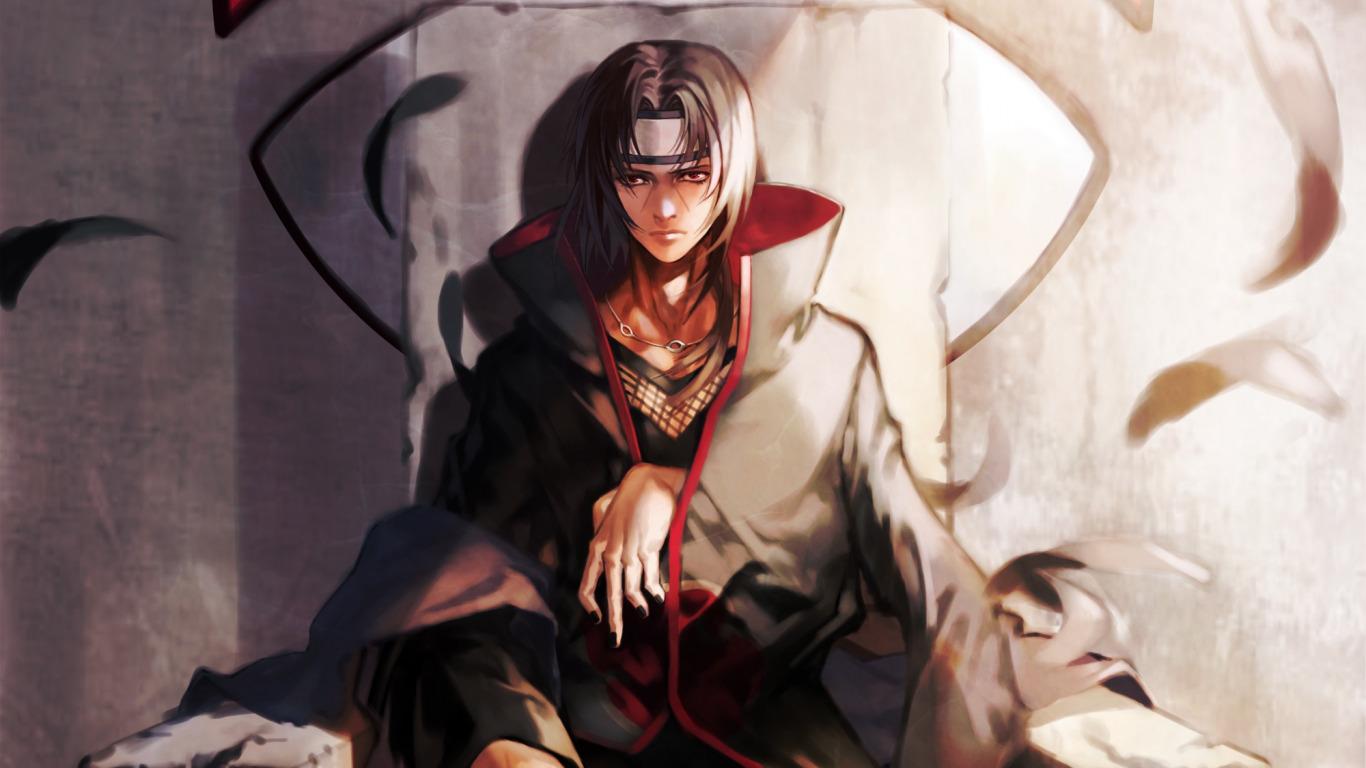 1366x768 Download wallpaper naruto, art, Itachi, nona, the Uchiha clan, section seinen in resolution 1366x768