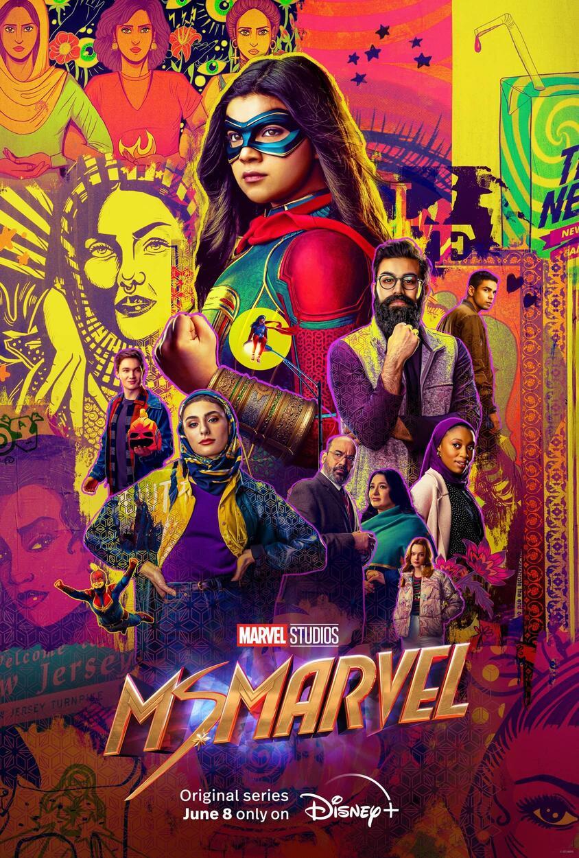 844x1250 Iman Vellani Featured On New 'Ms. Marvel' Poster. Cosmic Book News