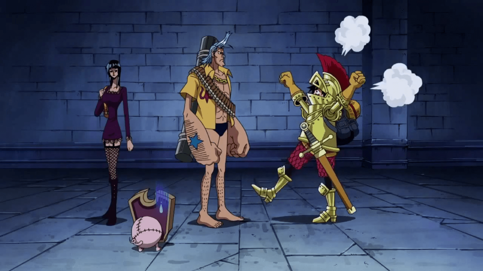 1600x900 oh my gosh Luffy you are adorable. One piece crew, Suit of armor, Thriller
