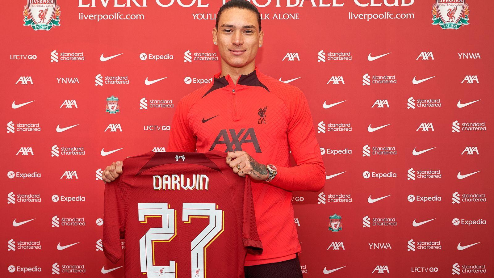 1600x900 Darwin Nunez Joins Liverpool In Club Record £85m Transfer Deal From Benfica. Transfer Centre News