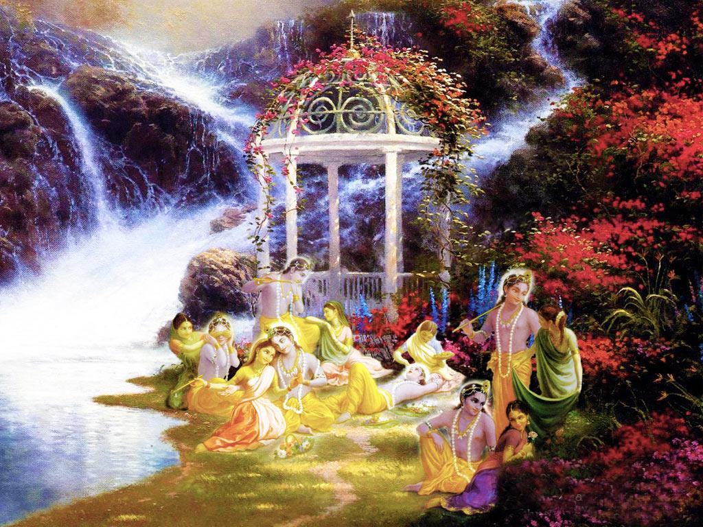 1024x768 Radha Ashtami Wallpaper Free Download
