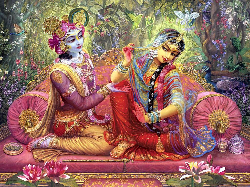 1024x768 FREE Download Shree Krishna Radha Wallpaper