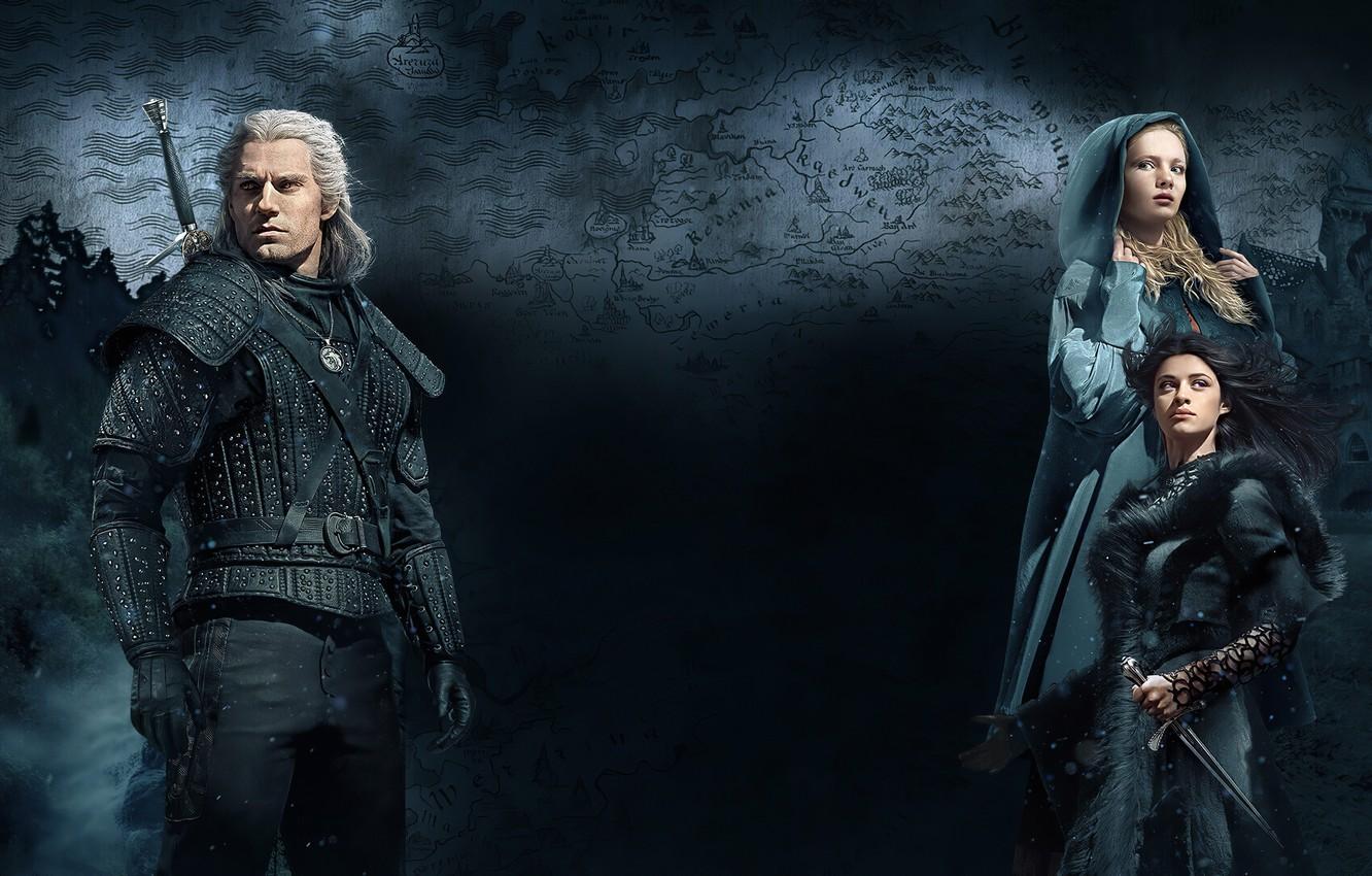 1332x850 Wallpaper the witcher, the Witcher, Geralt, geralt, Henry Cavill, henry cavill, geralt of rivia, ciri, CRIS, netflix, , Jennifer, yennefer, Anya calatra, anya chalotra image for desktop, section фильмы