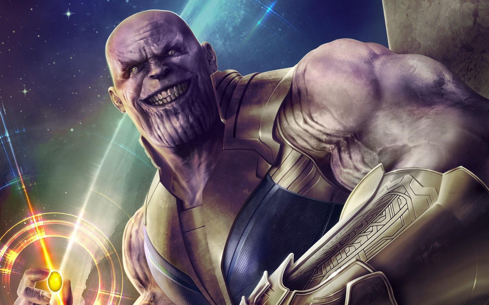 1920x1200 Download wallpaper Thanos, art, 2018 movie, superheroes, Avengers Infinity War for desktop with resolution 1920x1200. High Quality HD picture wallpaper