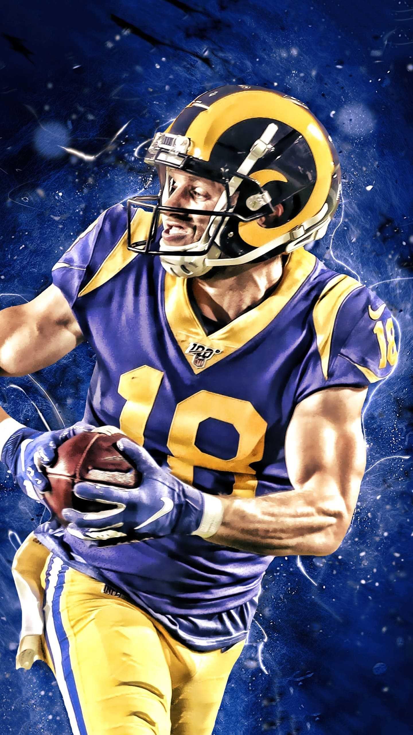 1440x2560 Cooper Kupp Wallpaper Discover more American Football, Cooper Kupp, Football, LA Rams, Los Angeles Rams wallpap. La rams football, Rams football, Los angeles rams