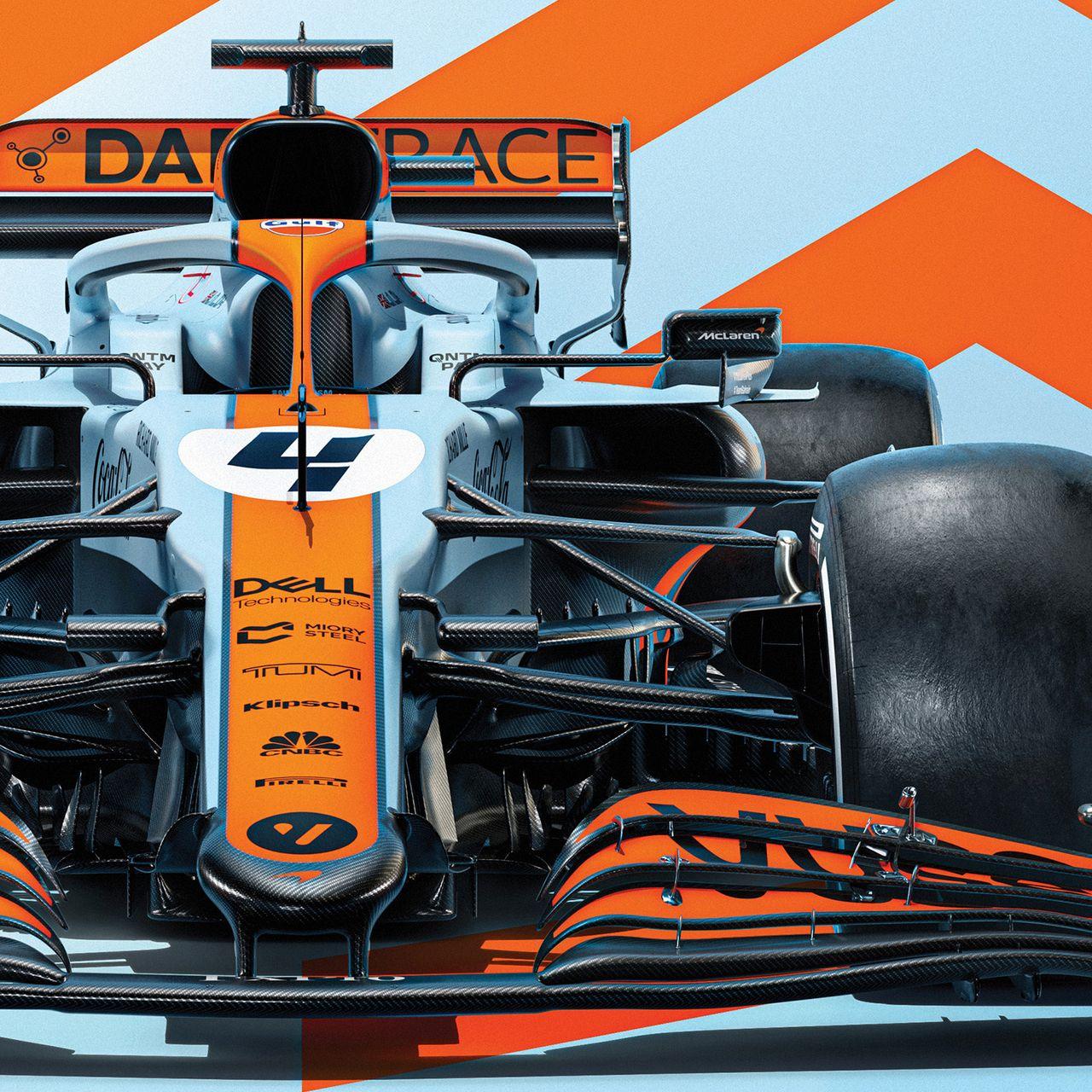 1280x1280 McLaren Gulf Wallpaper