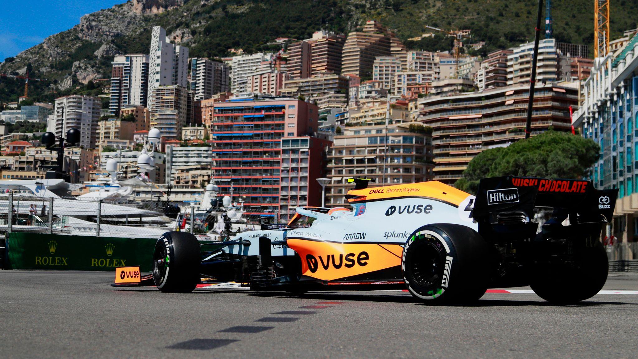 2048x1152 McLaren's stunning retro Gulf Oil livery appears for first time on track in Monaco GP practice