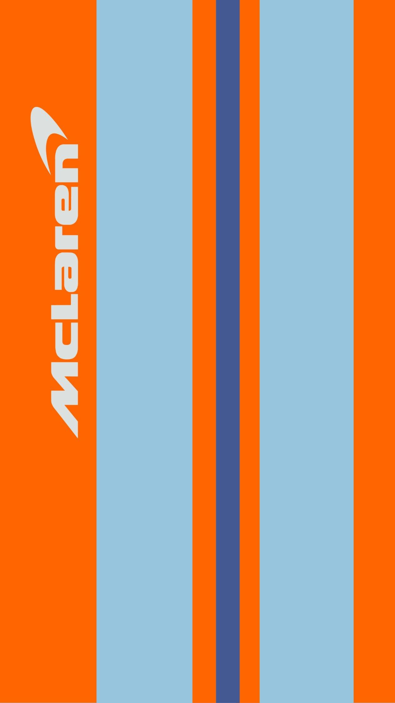 1262x2243 McLaren x Gulf Wallpaper OC