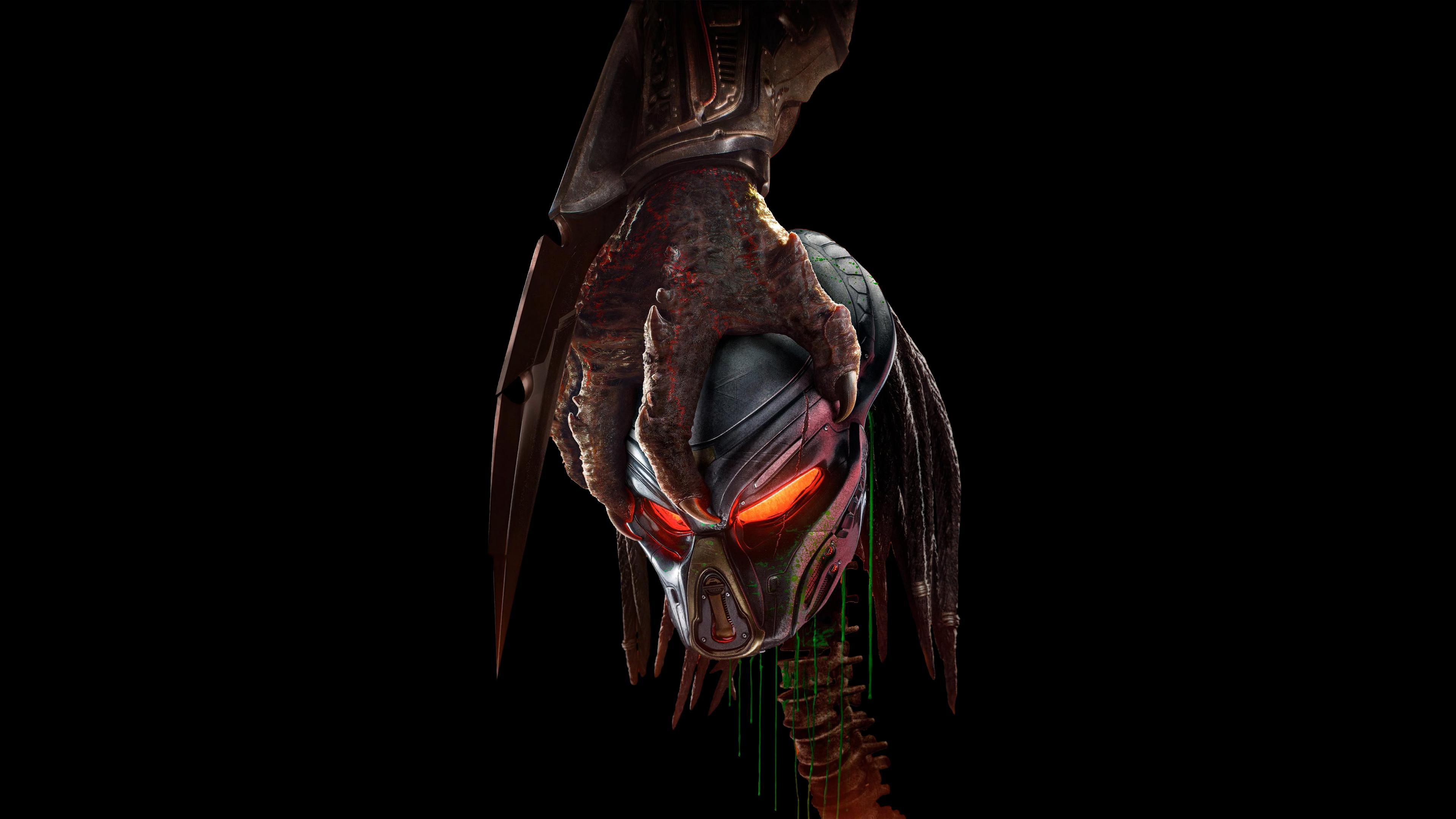 3840x2160 The Predator 2018 Grab Black Background Wallpaper (Photoshopped from Orange)