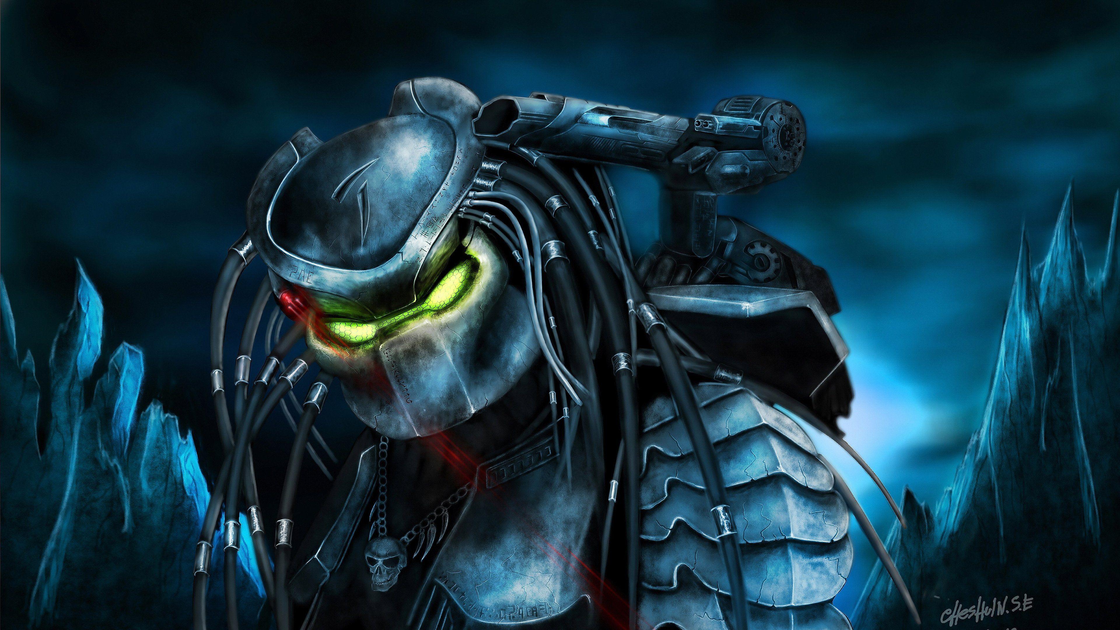 3840x2160 The Predator Artwork the predator wallpaper, the predator movie wallpaper, superheroes wallpaper, movies wallpap. O predador filme, Alien vs predator, Predador