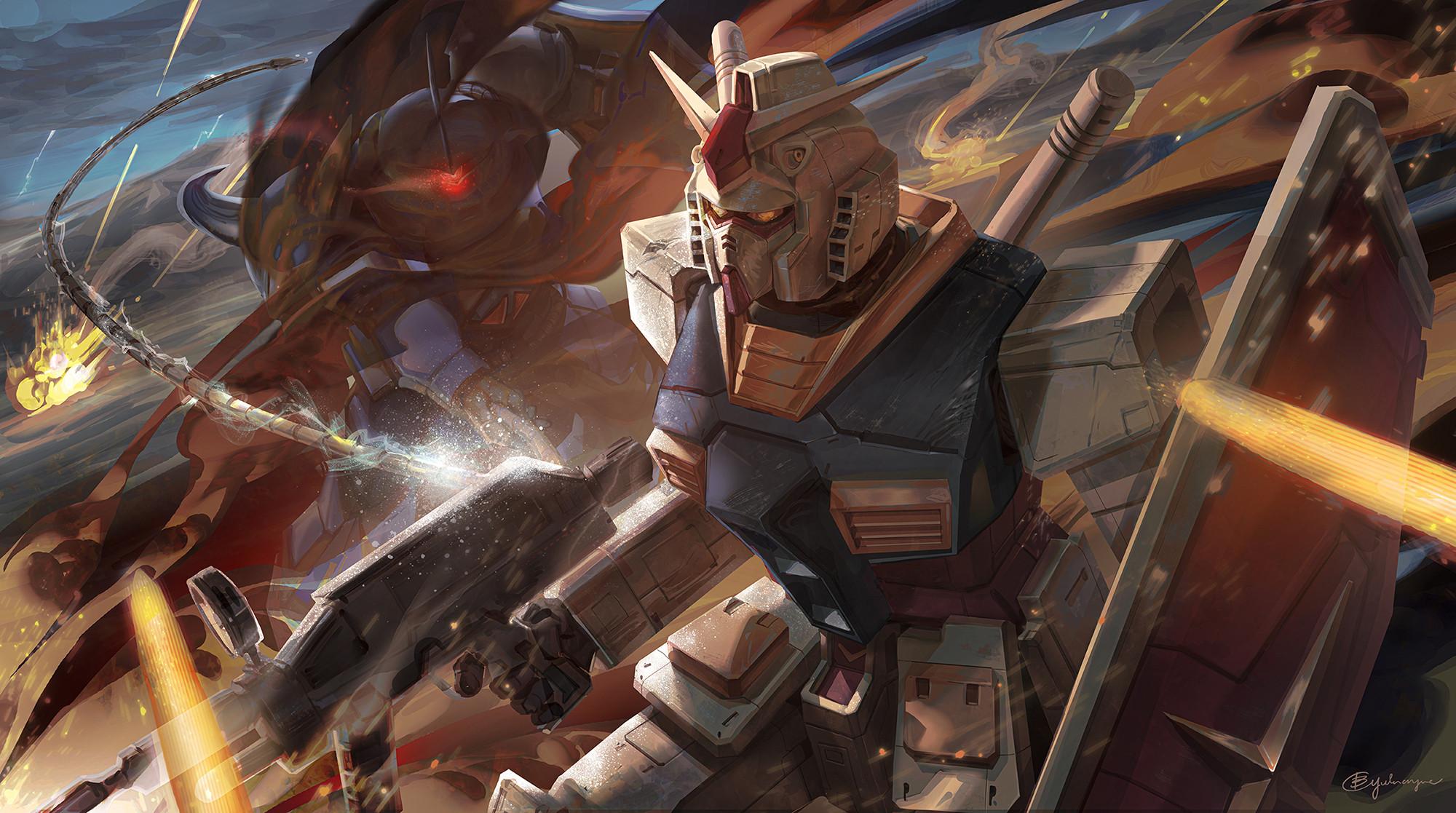 2000x1117 Gundam RX 78 By B.c.N.y