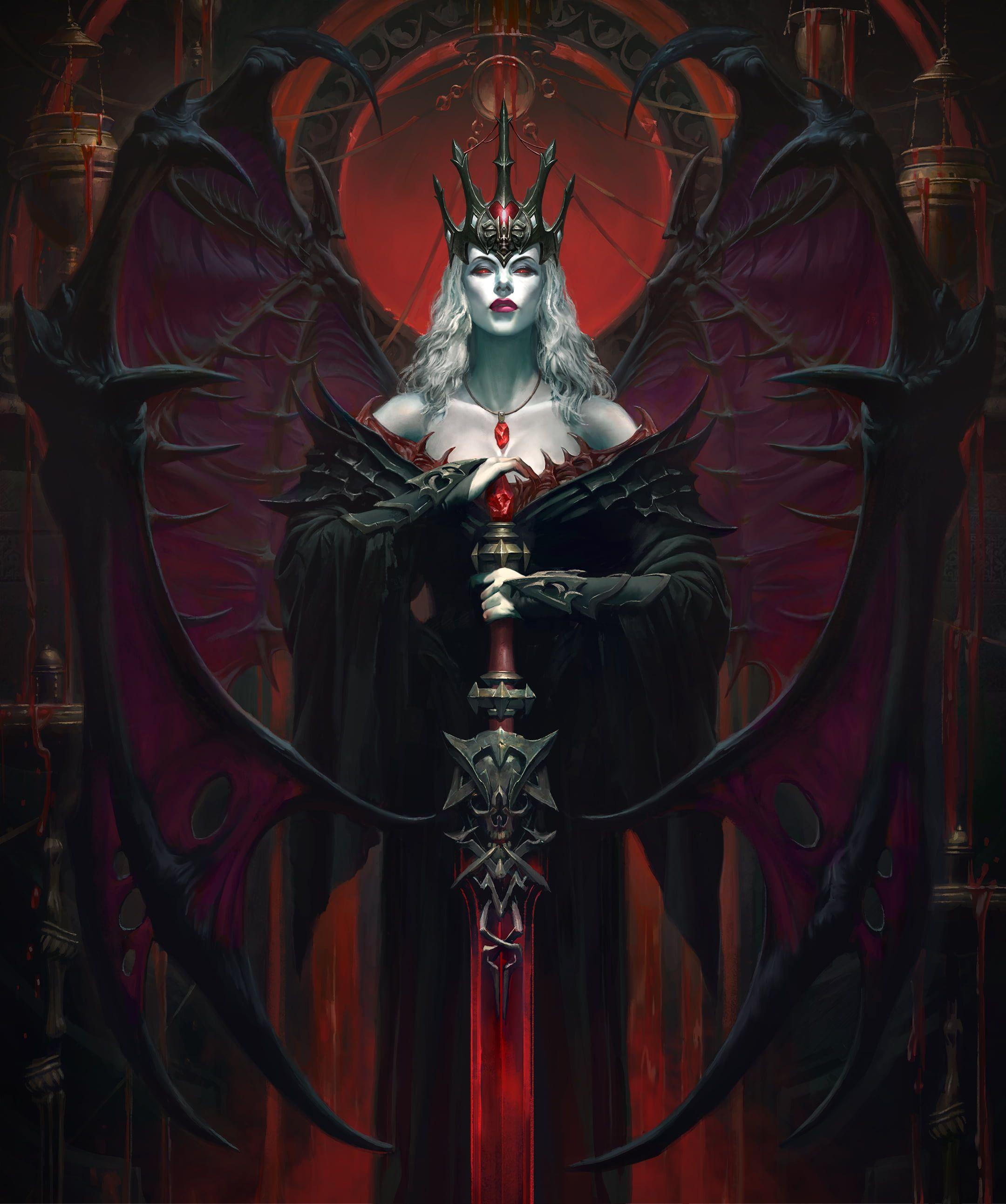 2160x2586 Diablo Diablo Immortal Diablo 2 Diablo 3: Reaper of Souls diablo 4 diablo iv K #wallpaper #hdwallpaper #deskt. Fantasy character design, Vampire art, Demon art