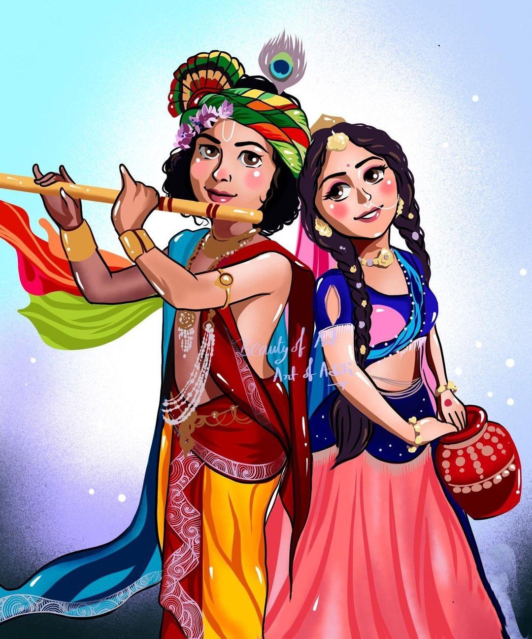 1080x1296 Radhe krishna HD wallpaper image download