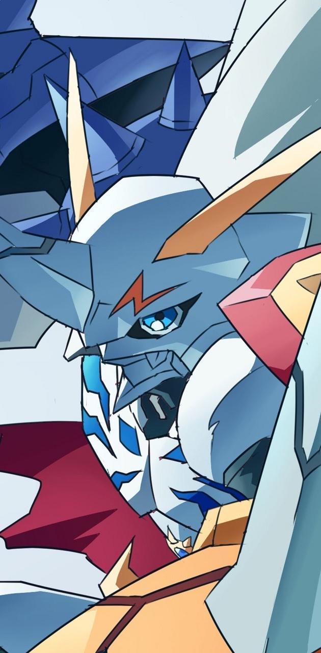 630x1280 Omnimon wallpaper