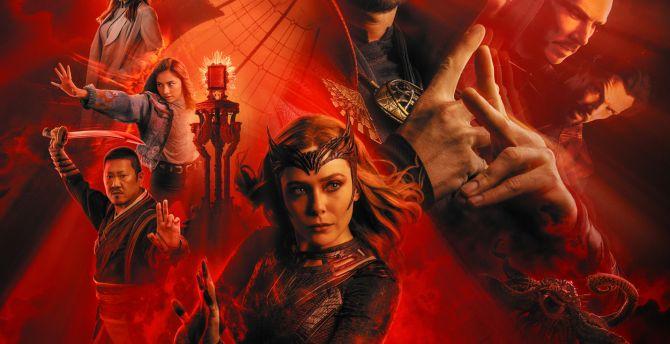 670x344 Marvel movie, doctor strange in the multiverse of madness, poster, 2022 wallpaper, HD image, picture, background, 180ca2