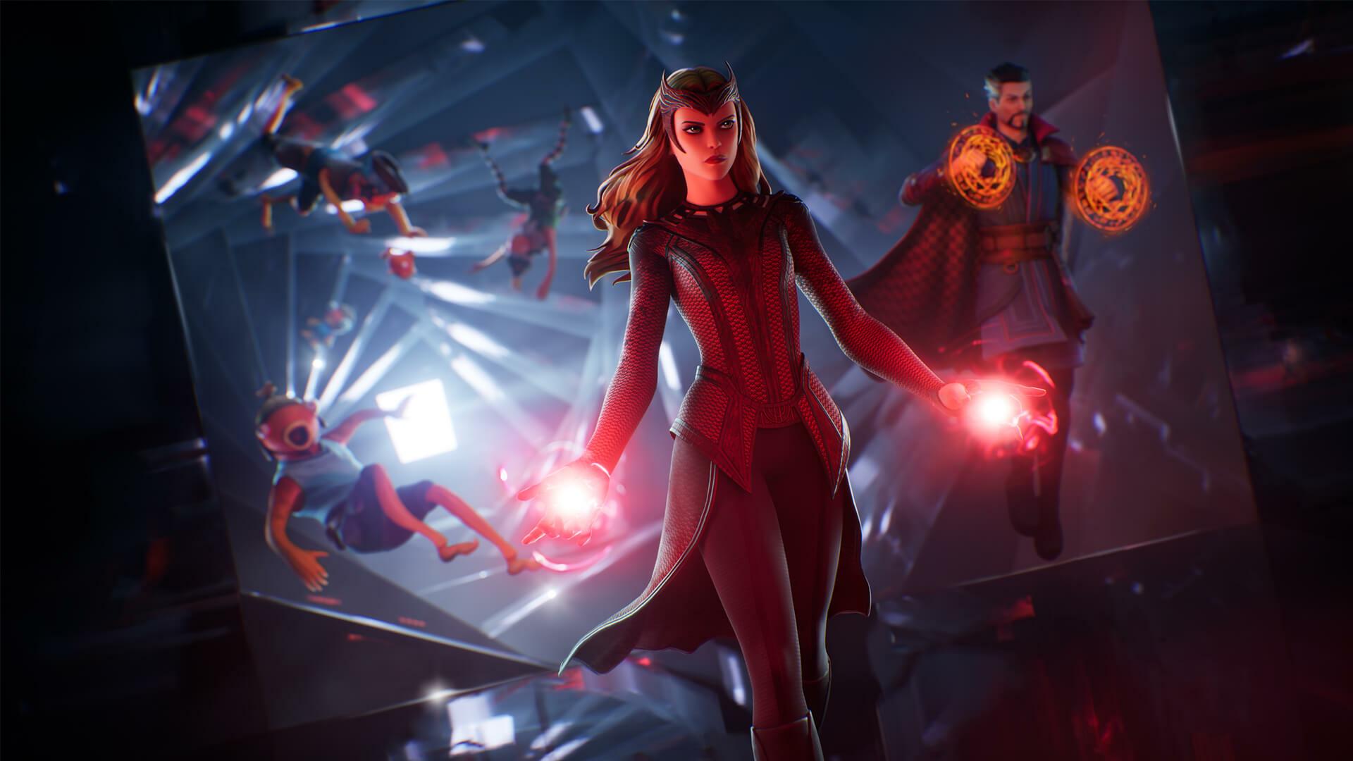 1920x1080 Scarlet Witch x Fortnite Dr. Strange Multiverse of Madness Wallpaper, HD Games 4K Wallpaper, Image, Photo and Background