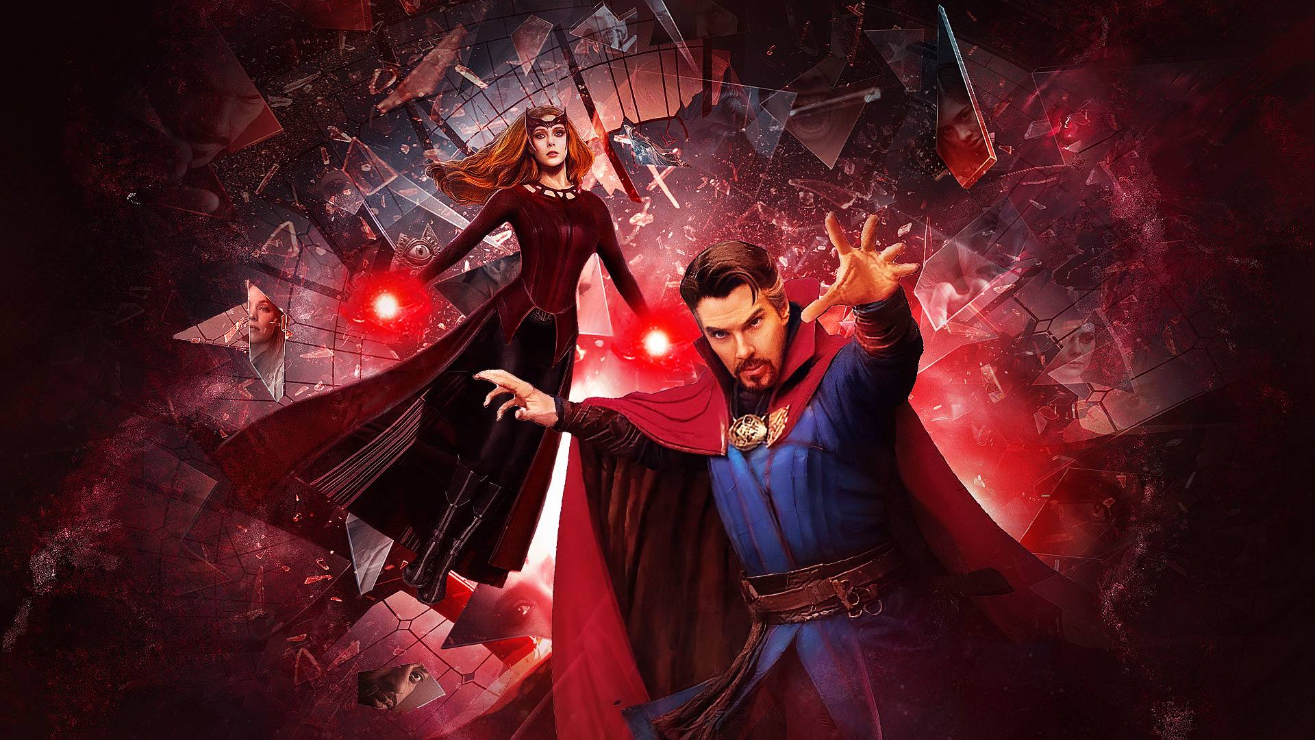 1920x1080 Doctor Strange And Scarlet Witch In Multiverse Of Madness Wallpaper, HD Movies 4K Wallpaper, Image, Photo and Background