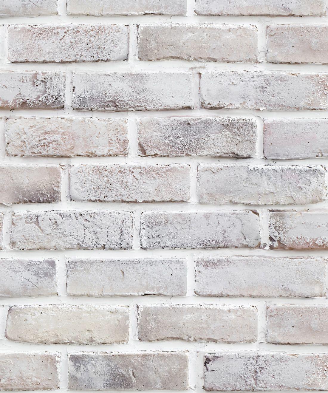 1100x1318 Lime Washed Bricks Wallpaper • Super Realistic