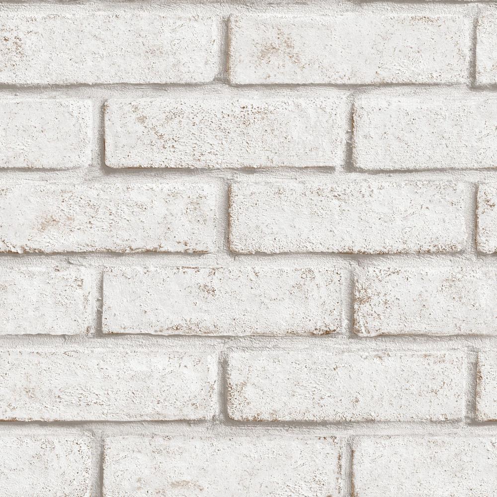 1000x1000 Graham & Brown Strata 56 Sq Ft White Red Vinyl Textured Brick Unpasted Paste The Wall Wallpaper In The Wallpaper Department At