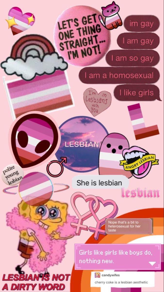 676x1200 Lesbian Aesthetic Pride Wallpaper