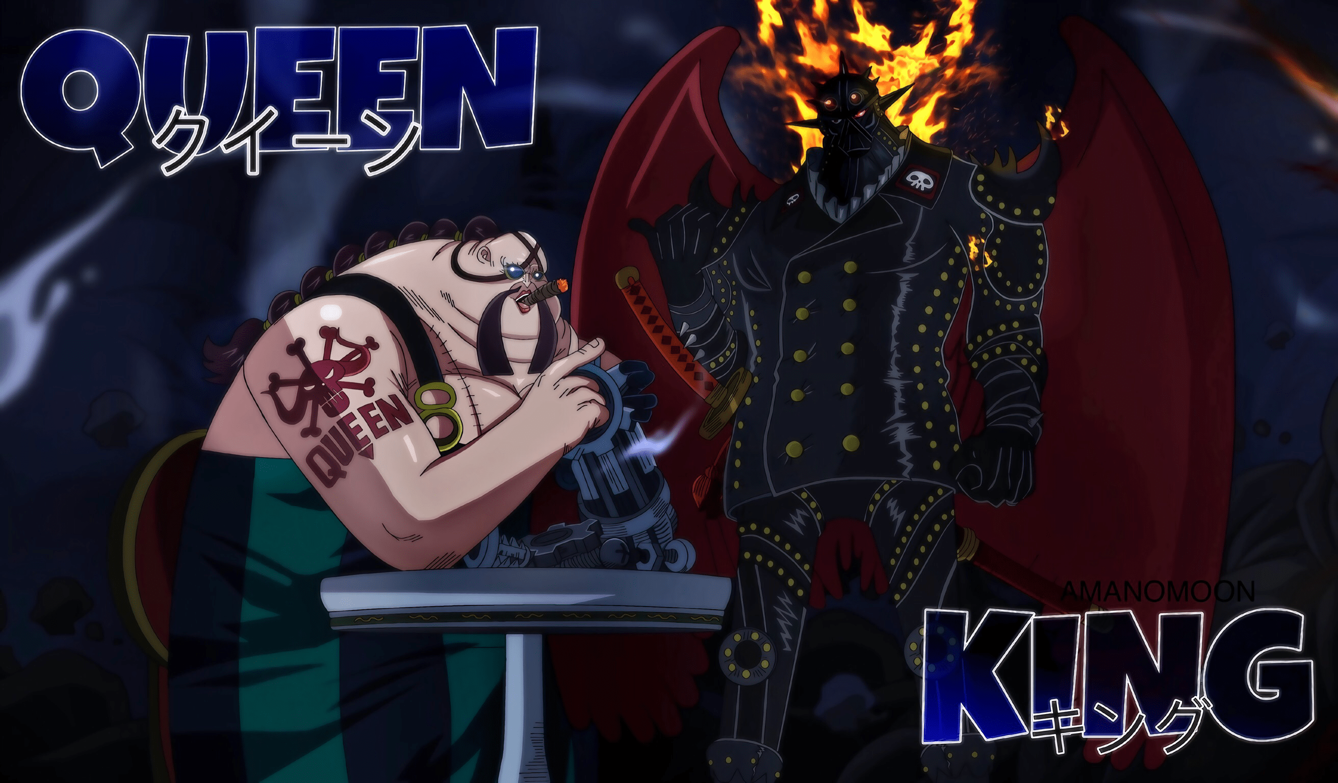 2624x1535 Free download King the Wildfire Queen the Plague HD Wallpaper Background Image [2624x1535] for your Desktop, Mobile & Tablet. Explore King One Piece Wallpaper. One Piece Wallpaper, One Piece