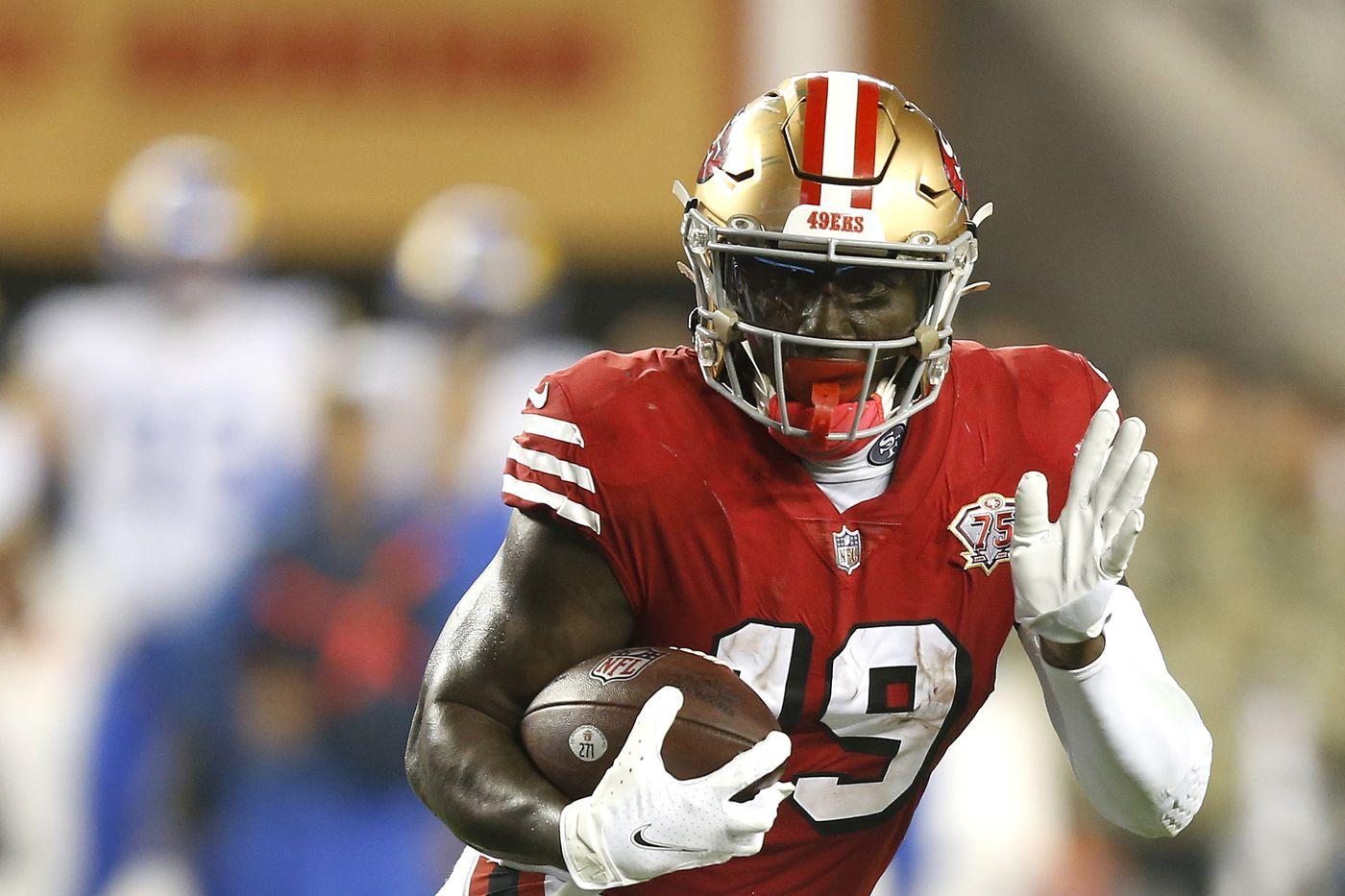 1400x933 Deebo Samuel Injury News: 49ers WR Considered Day To Day With Shin Bruise, Limited Again Thursday