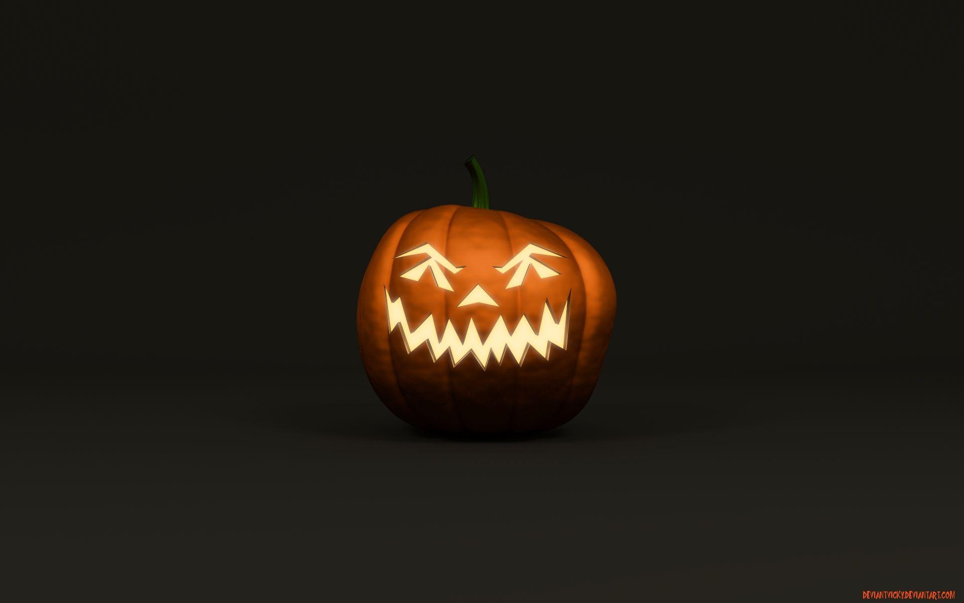 1920x1200 Scary Halloween 2012 HD Wallpaper. Pumpkins, Witches, Spider Web