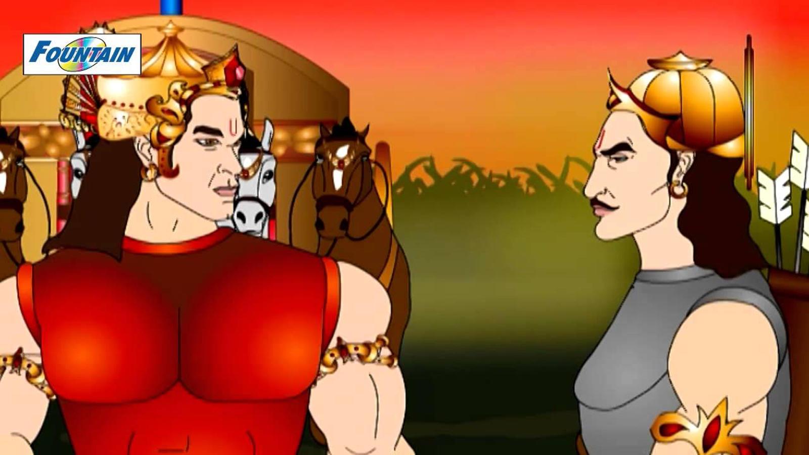 1600x900 Kids Stories. Nursery Rhymes & Baby Songs - 'Abhimanyu Caught in Chakravyuha. Mahabharat' Nursery Story In English. Entertainment of India Videos