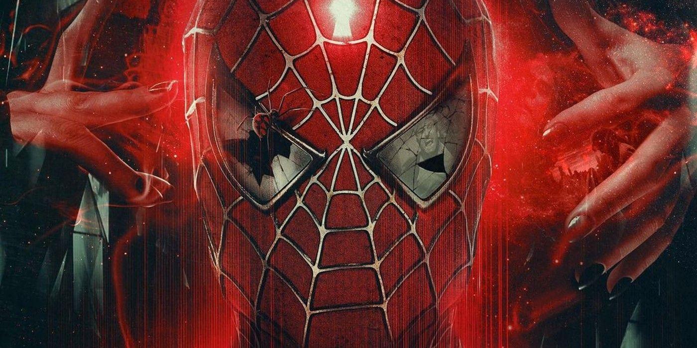 1400x700 Screen Rant Al Twitter: Tobey Maguire's Spider Man Is The Target Of Some Dark Magic In An Intriguingly Twisted #DoctorStrangeInTheMultiverseOfMadness Fan Poster