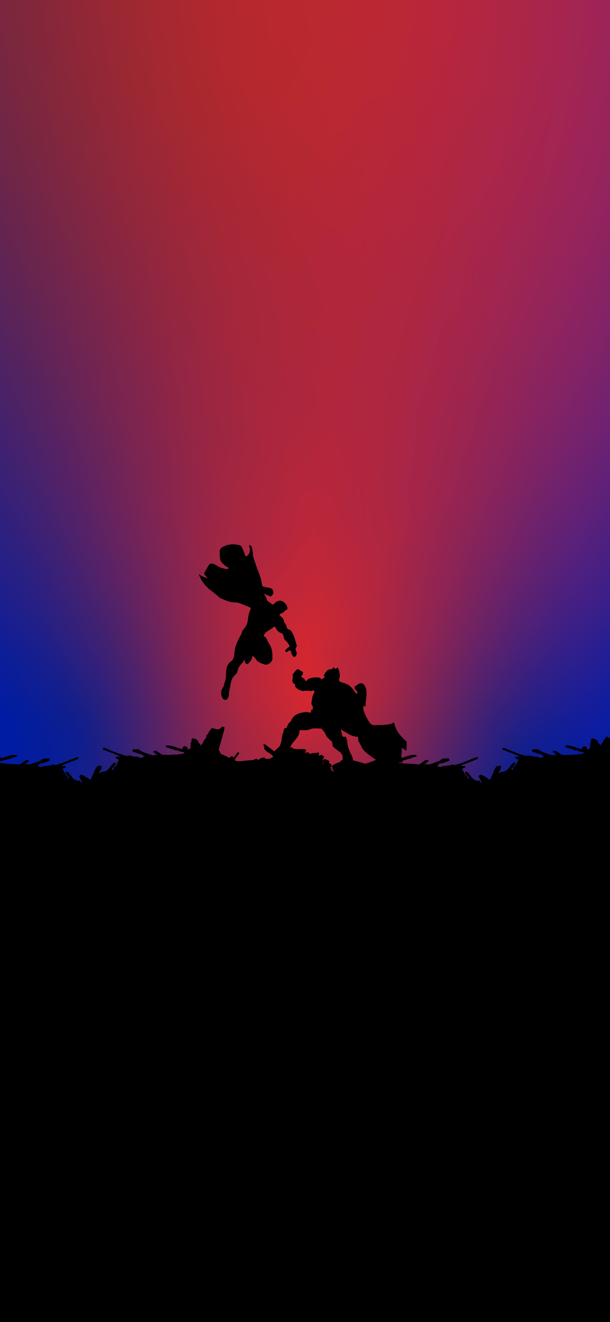 1205x2609 Phone wallpaper vs. Superman v3