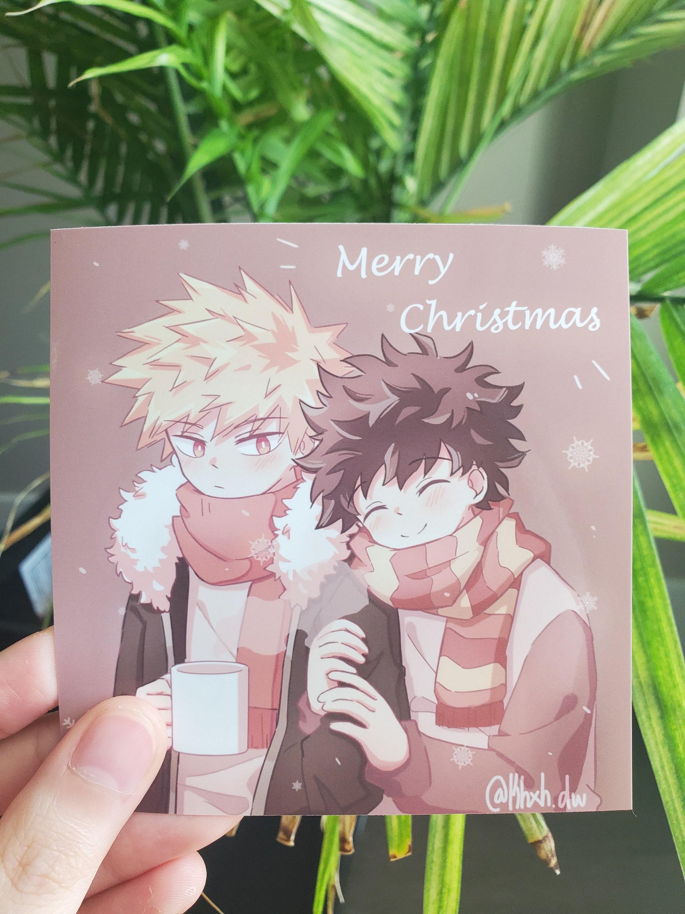 2250x3000 Bakudeku Christmas Print Small Print Anime BNHA My Hero